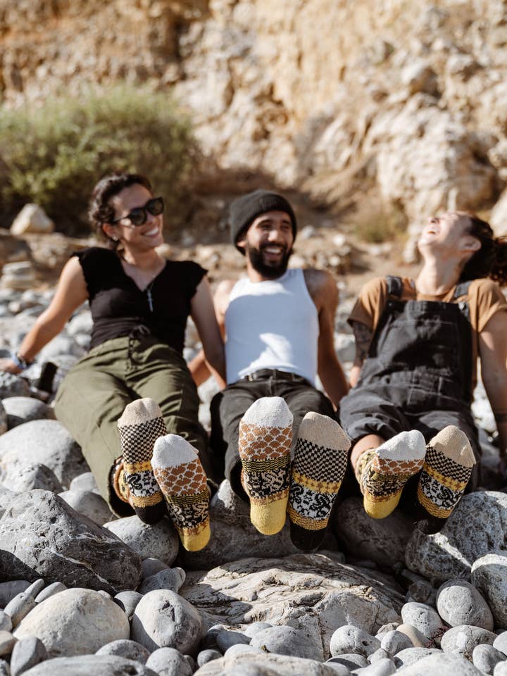 Honey Bee Crew Socks