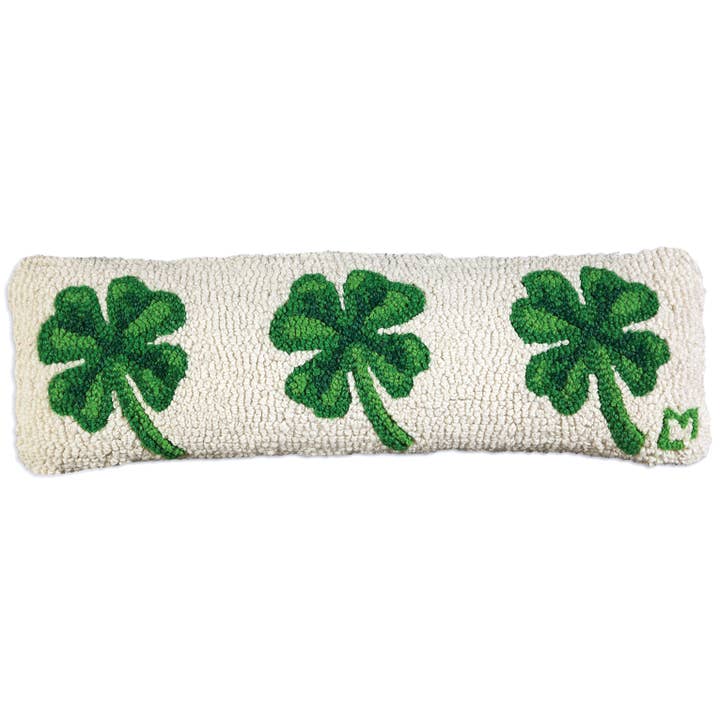 Four Leaf Clover Pillow 8 x 24"