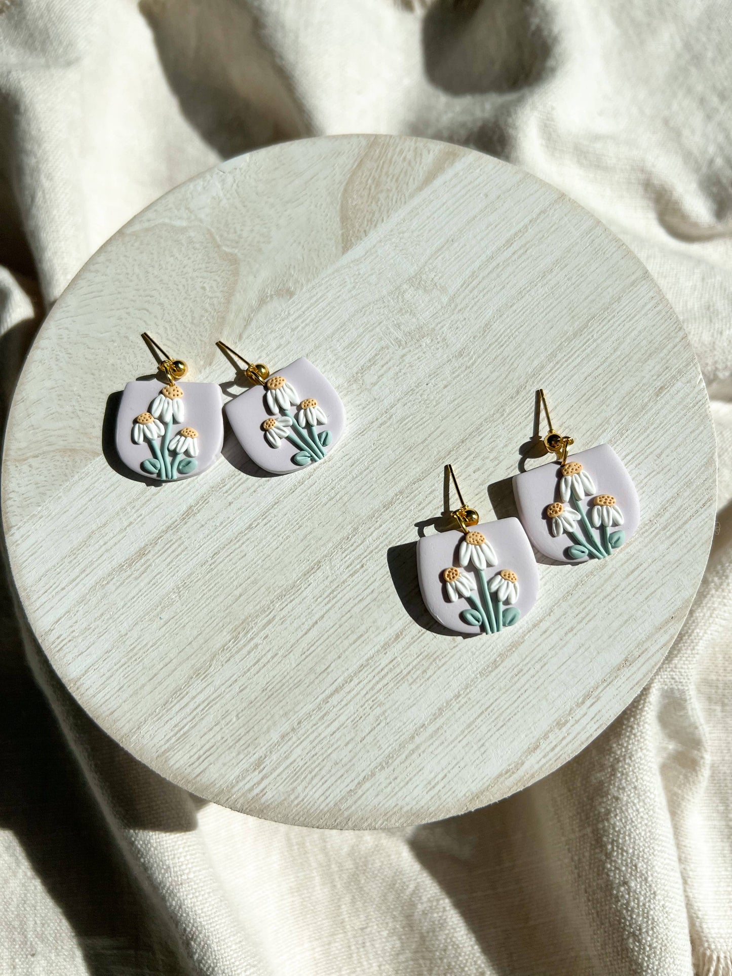 Pastel Daisy Earrings