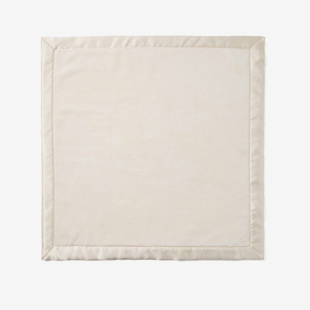Cream blanket on a white background