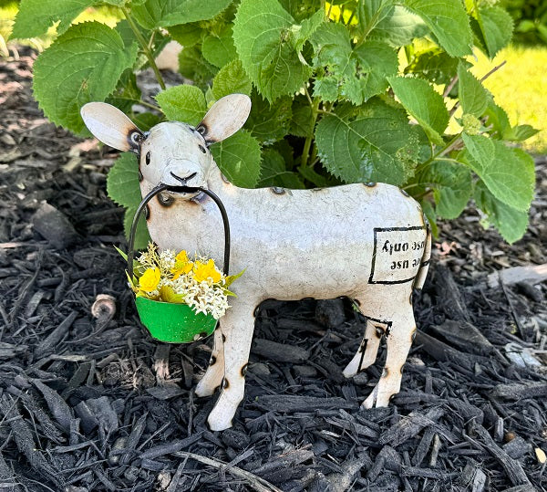 Metal Sadie Sheep Holding Basket