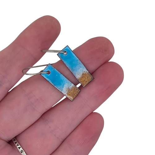 Beach Rectangle Earrings