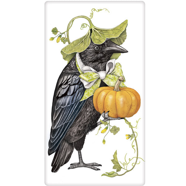 Crow Leaf Hat Tea Towel