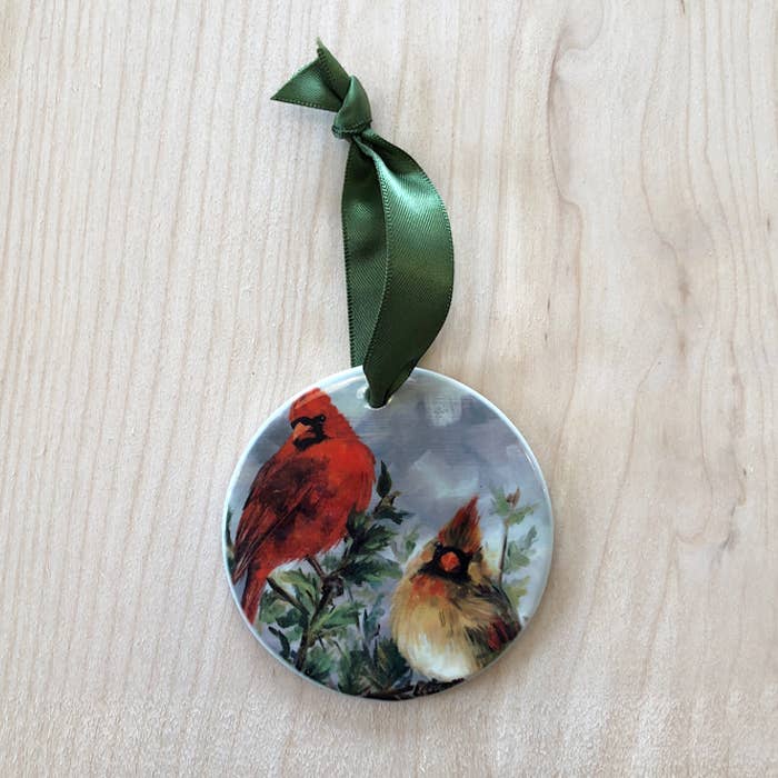 Cardinal Pair Ornament