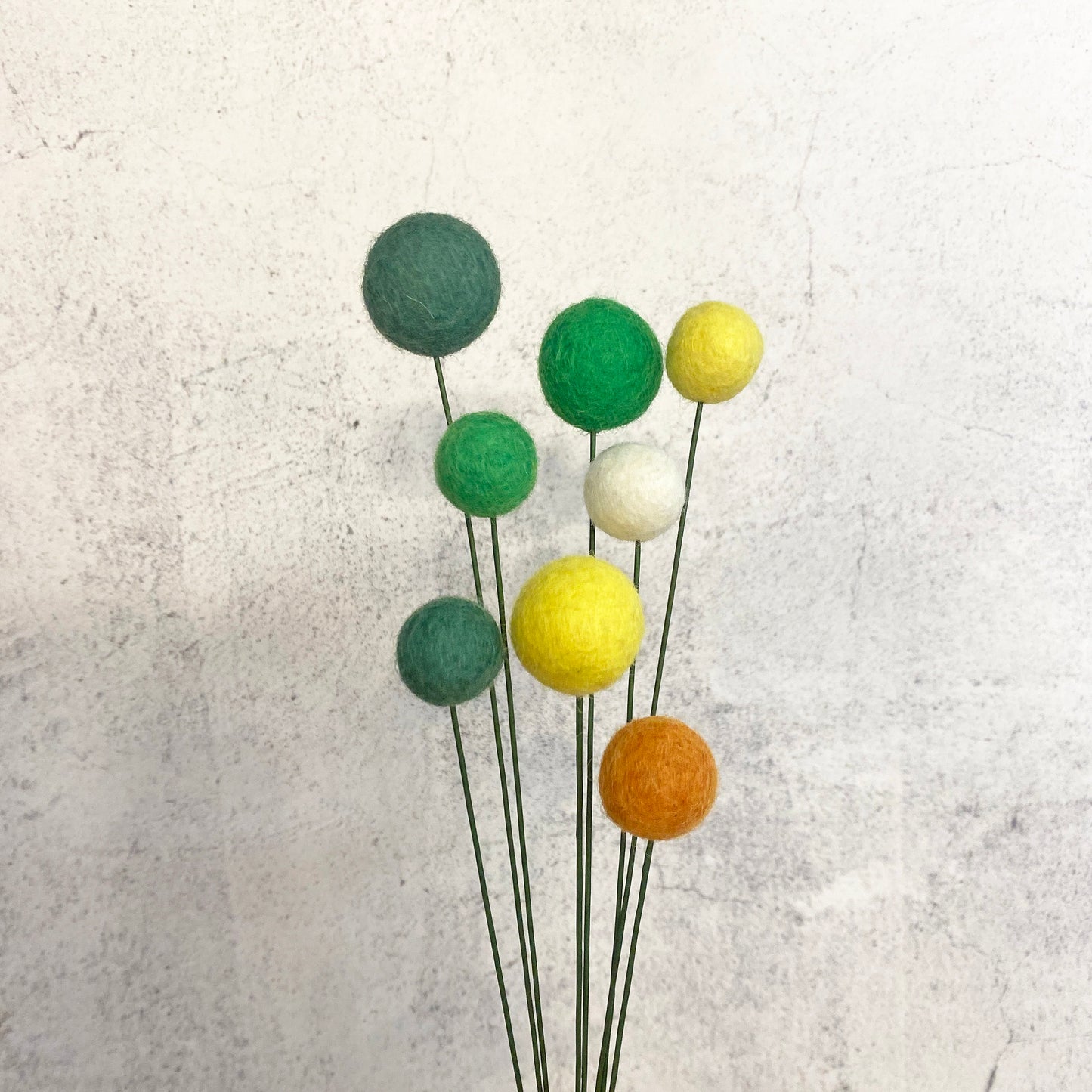 Green Hills Felt Flower Bouquet