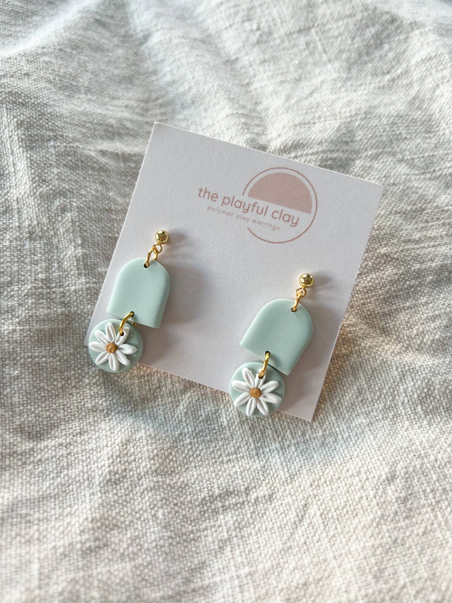 Bright Daisy Dangle Earrings