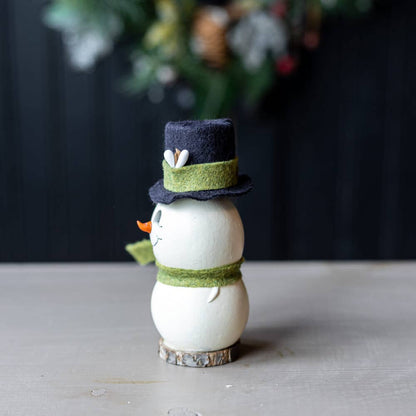 Meadowbrooke Snowman Tiny Gourd Decor