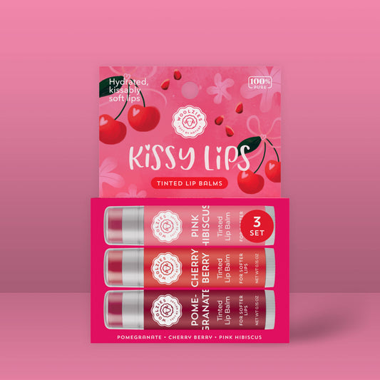 Kissy Lips Tinted Lip Balm Trio