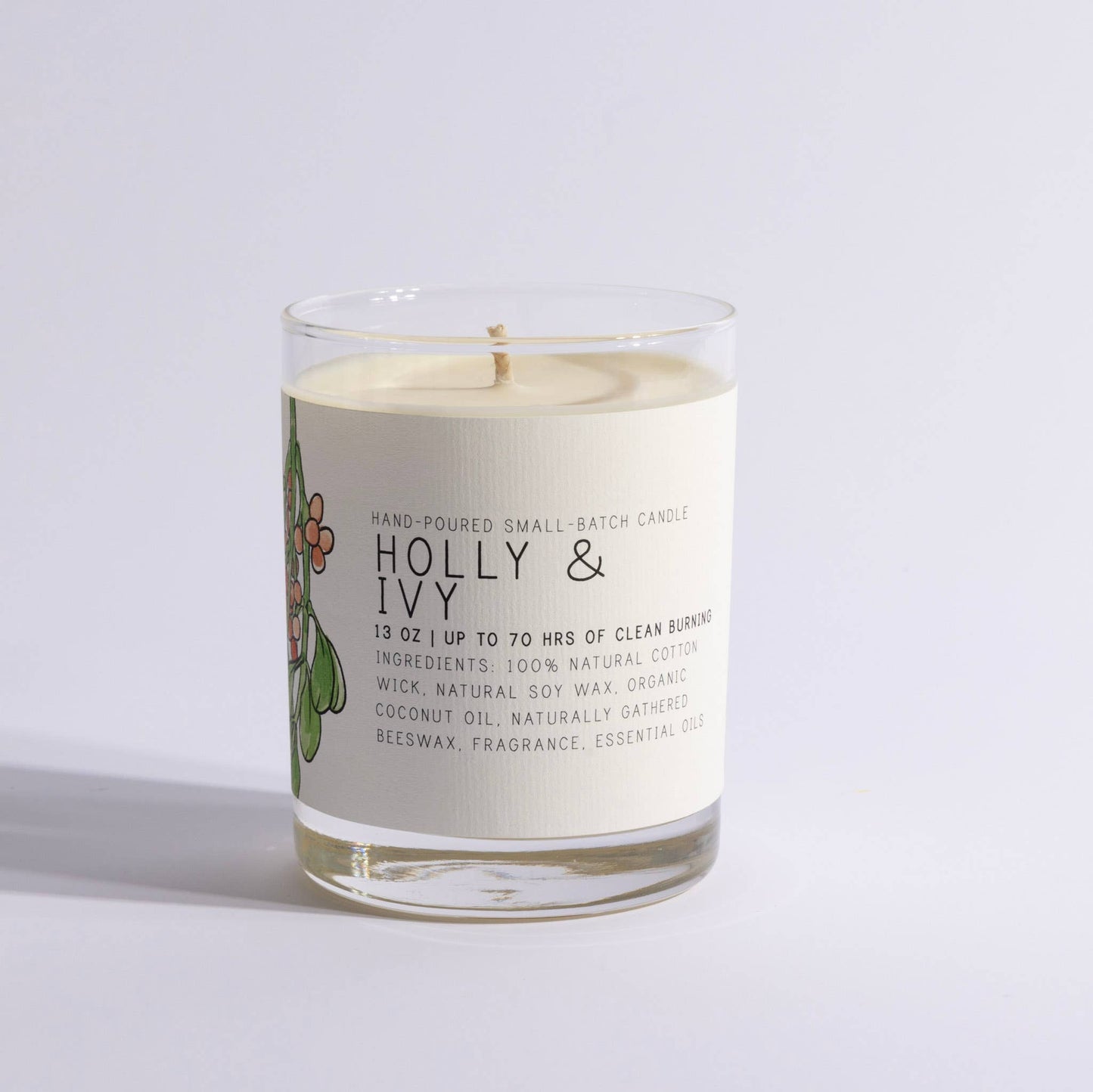 Holly & Ivy Glass Jar Candle