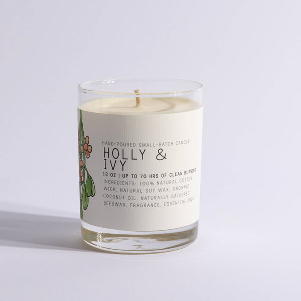 Holly & Ivy Glass Jar Candle