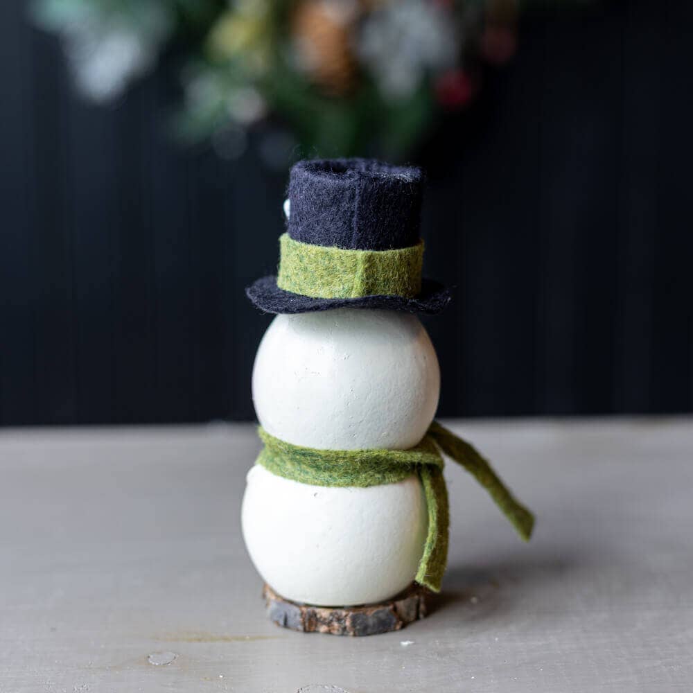 Meadowbrooke Snowman Tiny Gourd Decor