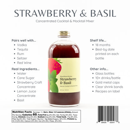 Strawberry & Basil Cocktail Mix