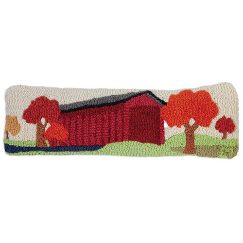 Covered Bridge Pillow 8 x 24"