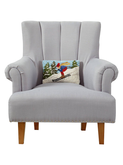 Downhill Skier Hook Pillow