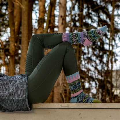 Lilac Crew Socks
