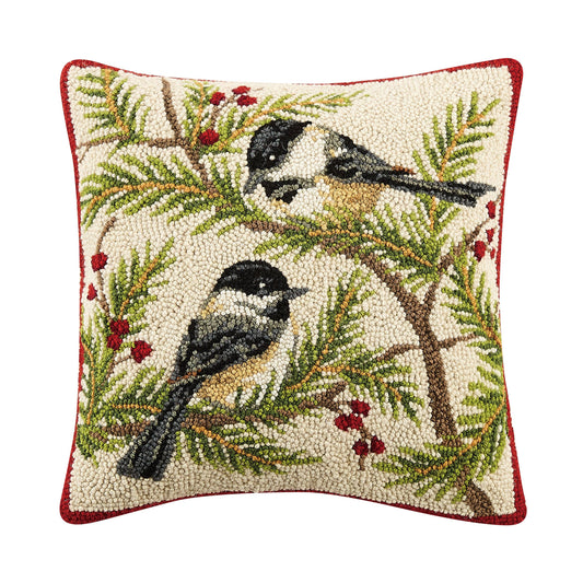 Chickadees Hook Pillow