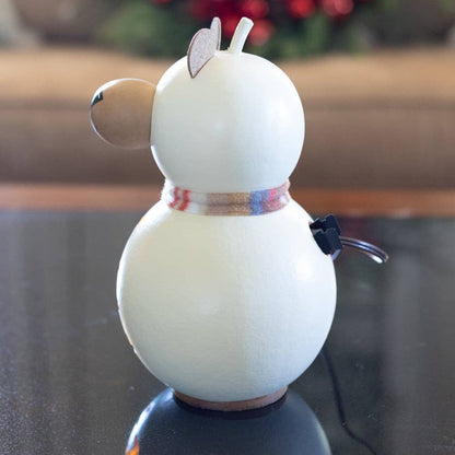 Aspen Polar Bear Small Lit Gourd Luminary