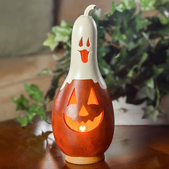Casper Jack Tall Gourd Luminary