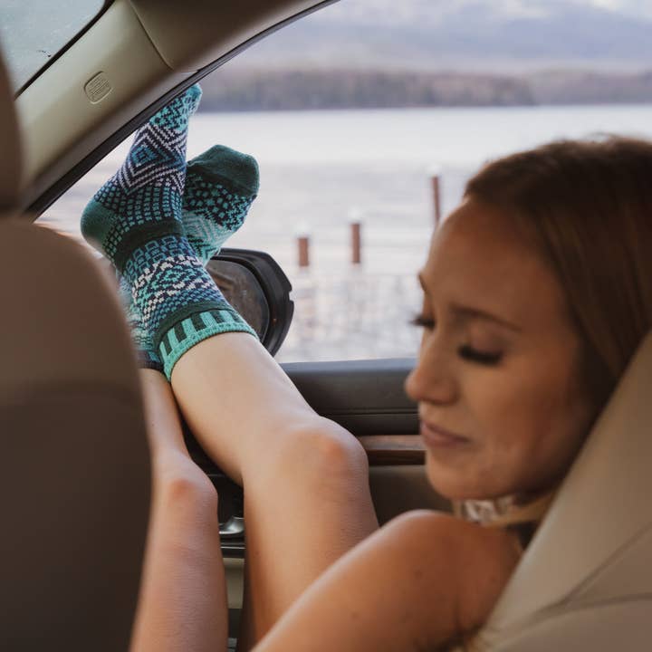 Evergreen Crew Socks