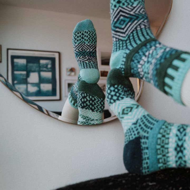Evergreen Crew Socks