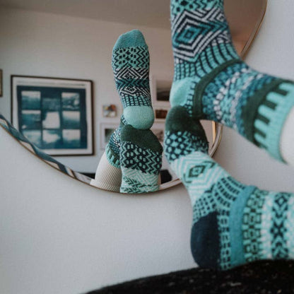Evergreen Crew Socks