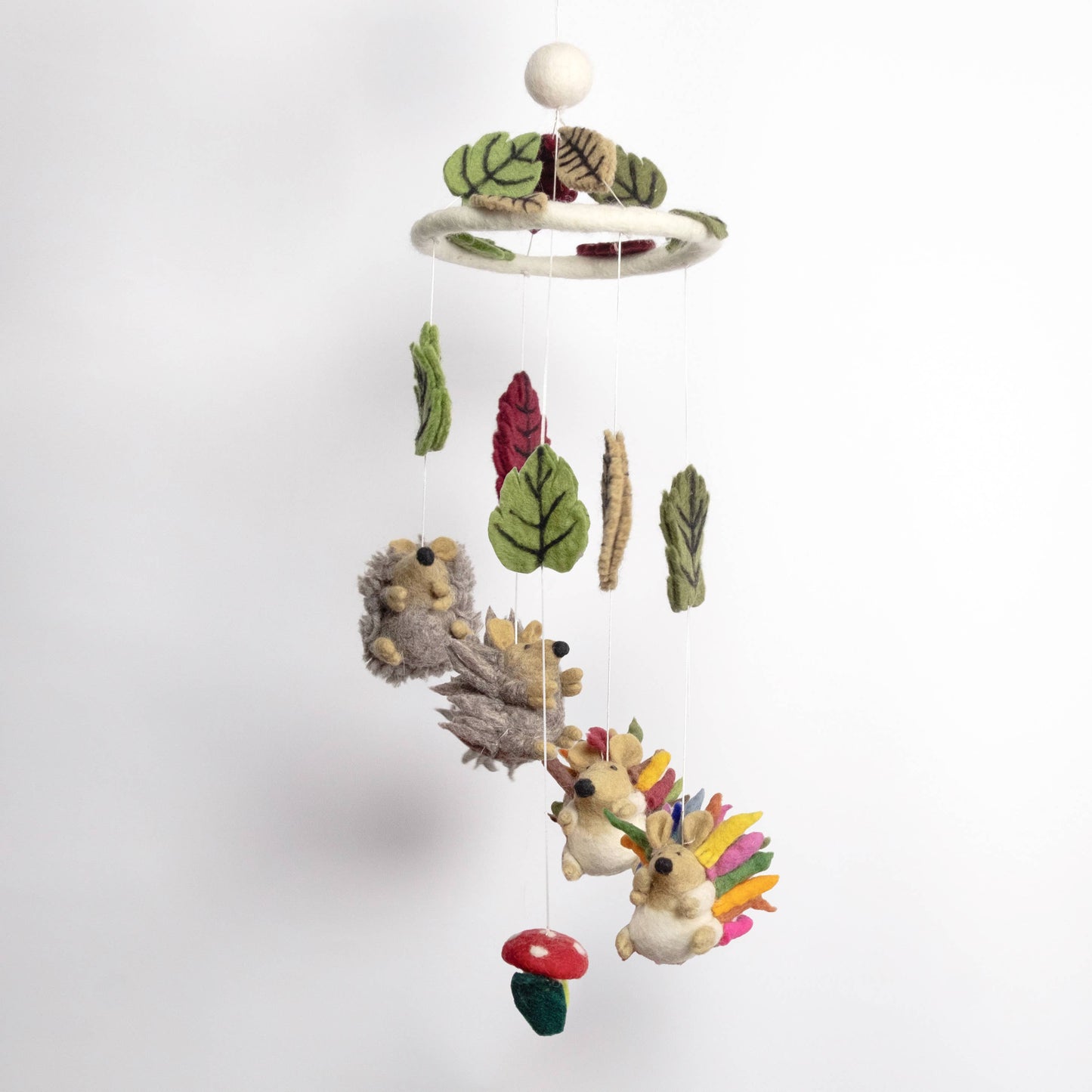 Felt Mobile - Hedgehog