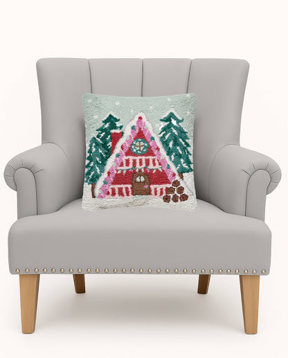 Trendy Cabin House Hook Pillow