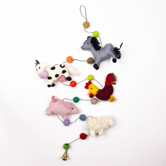 Garland - Felt Farm Animals