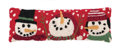 Three Snowmen Hook Pillow