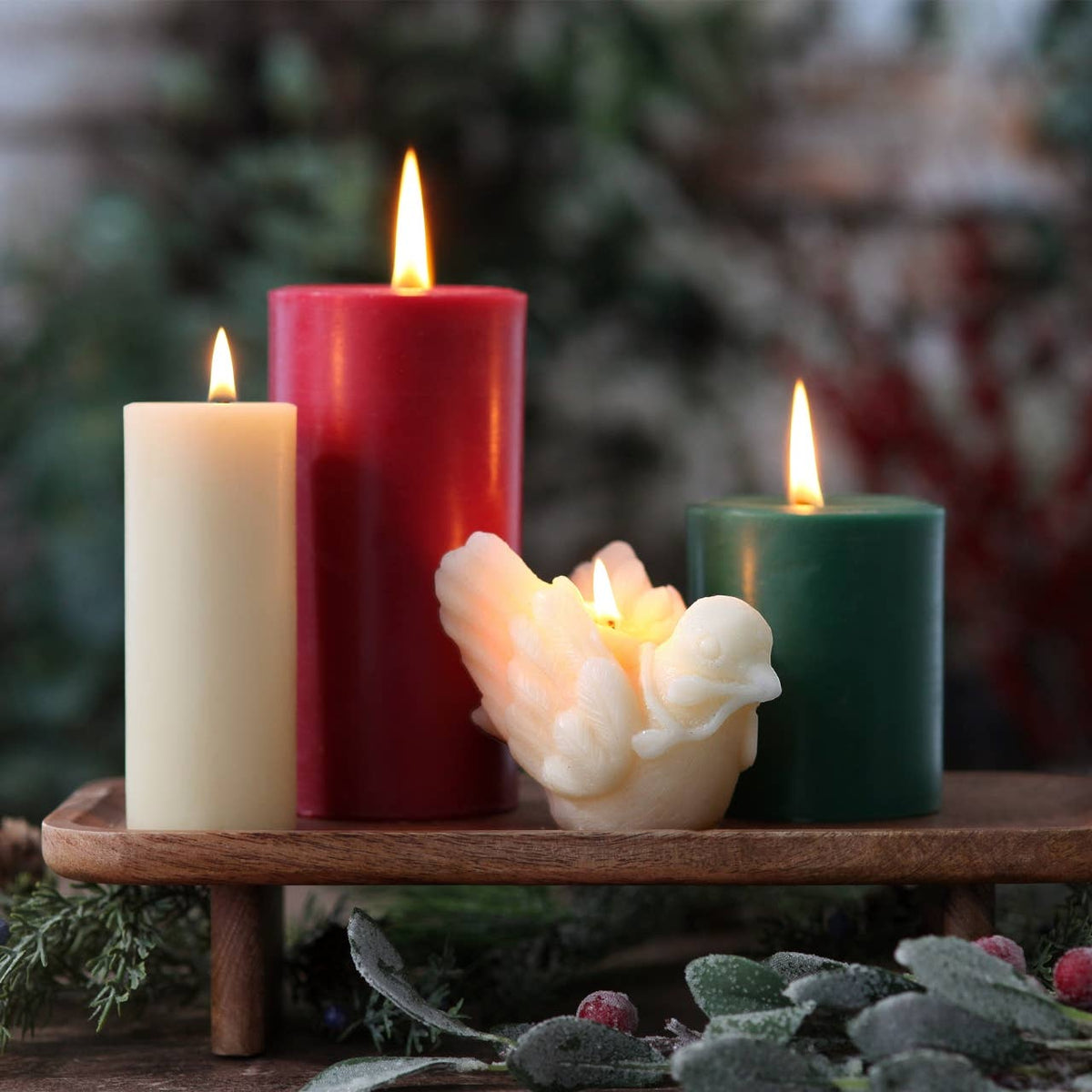Peace Dove Beeswax Candle