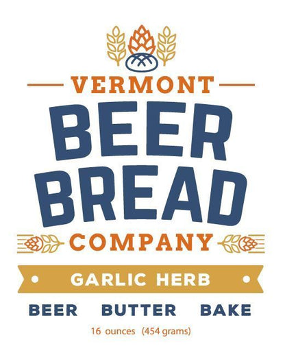 Vermont Beer Bread Company Garlic Herb packaging on a white background