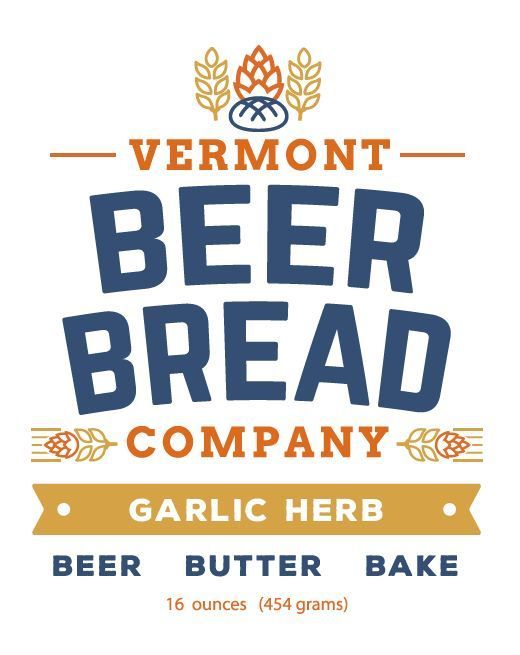Vermont Beer Bread Company Garlic Herb packaging on a white background