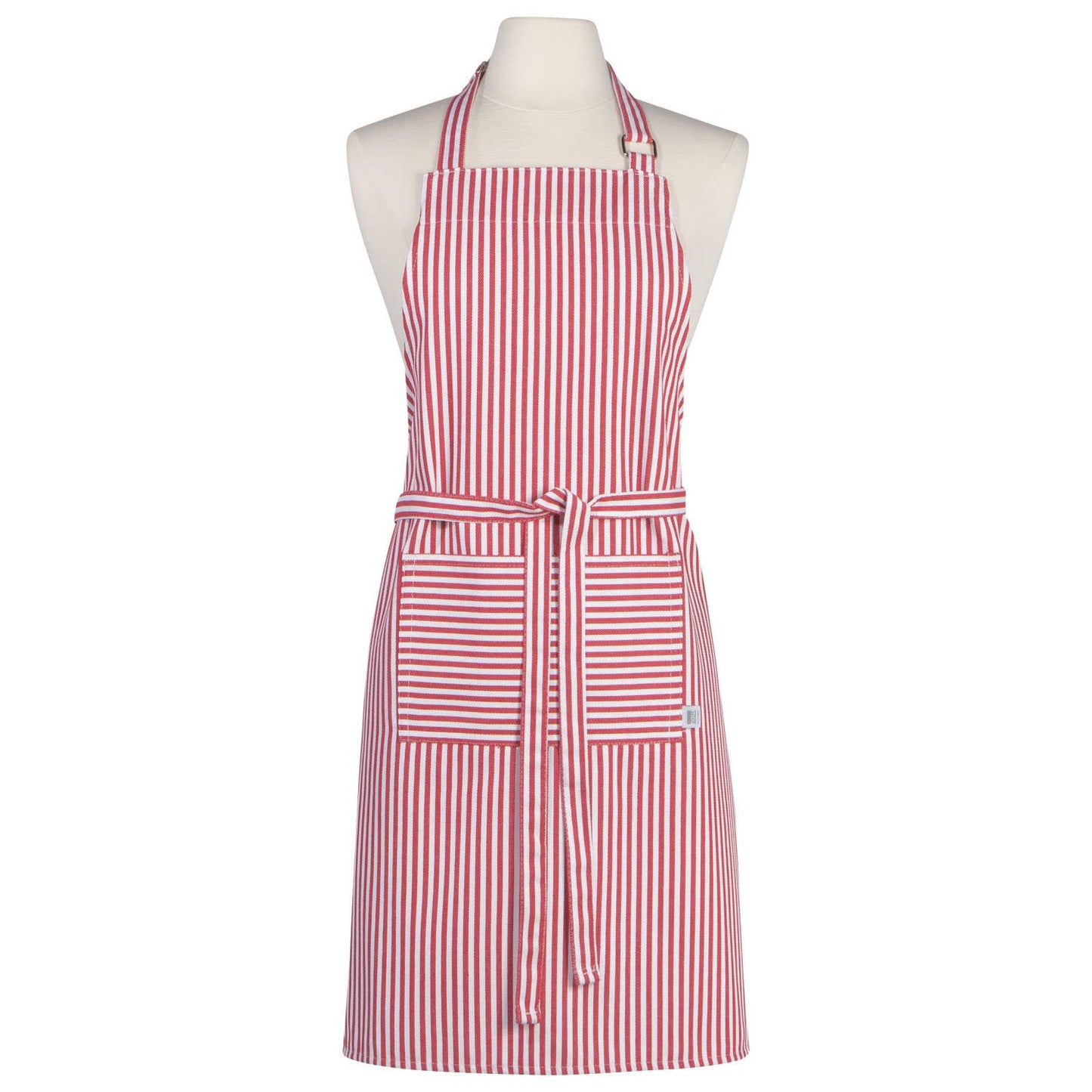 Narrow Red  Stripe Chef Apron