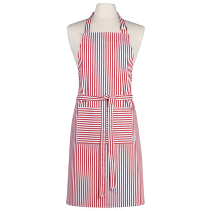 Narrow Red  Stripe Chef Apron