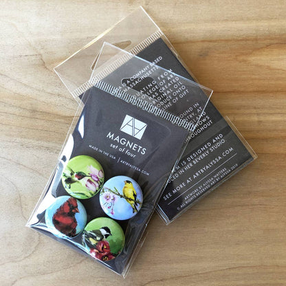Summer Bird Magnet Set