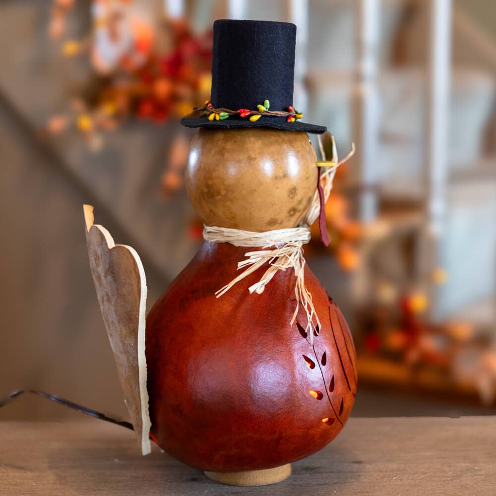 Theodore Turkey Large Gourd Luminary