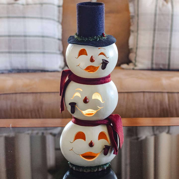 Blake Snowman Gourd Luminary