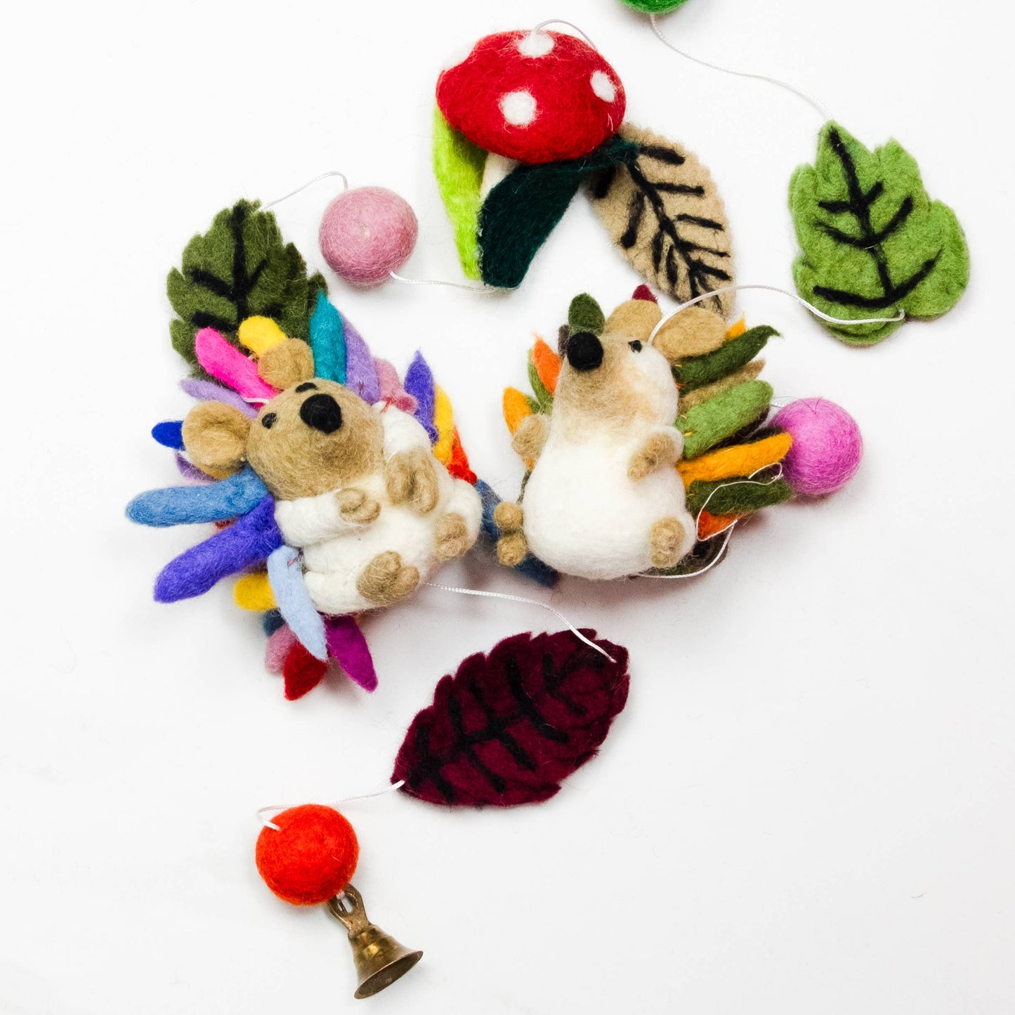 Garland - Felt Rainbow Hedgehog