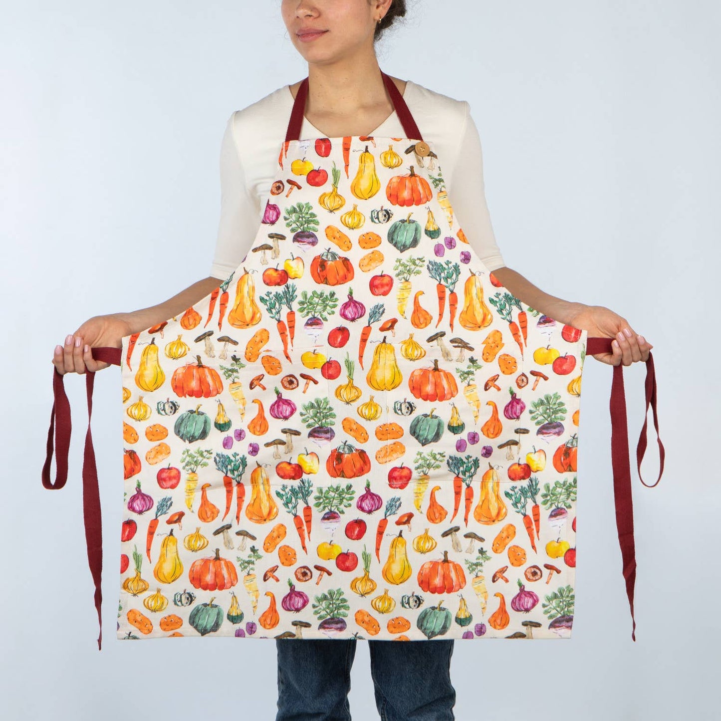 Veggie Stand Spruce Apron