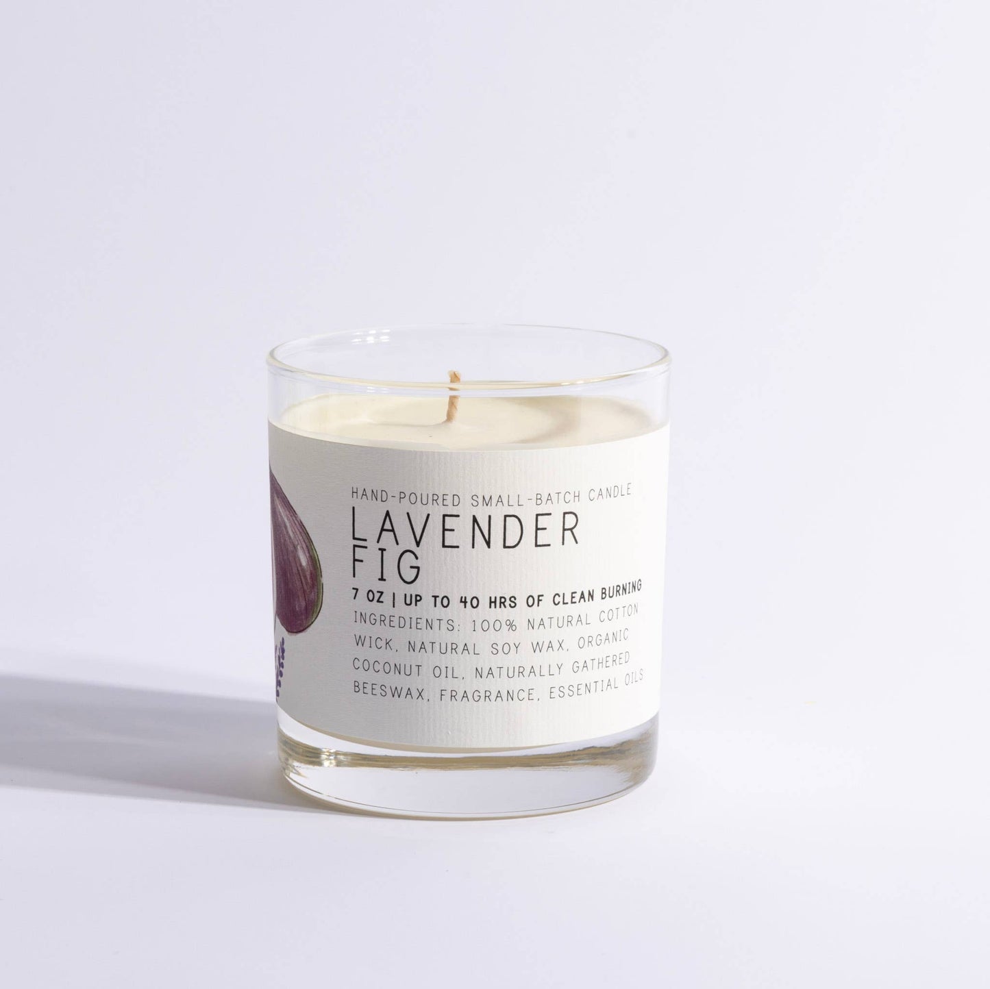 Lavender Fig Glass Jar Candle