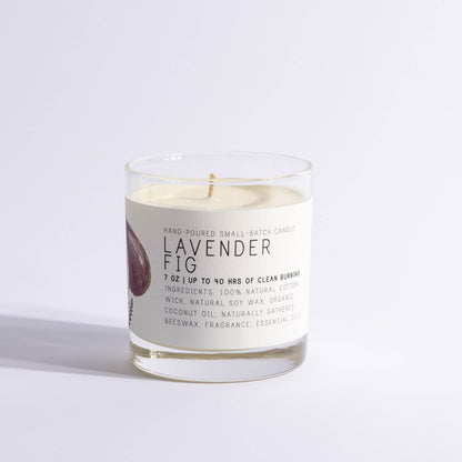 Lavender Fig Glass Jar Candle