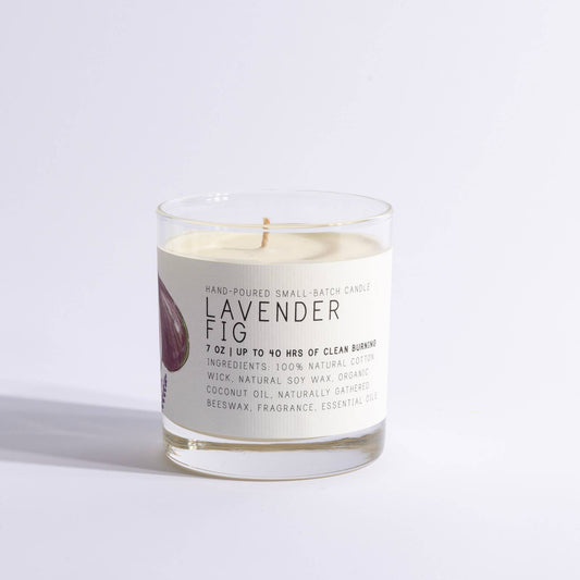 Lavender Fig Glass Jar Candle