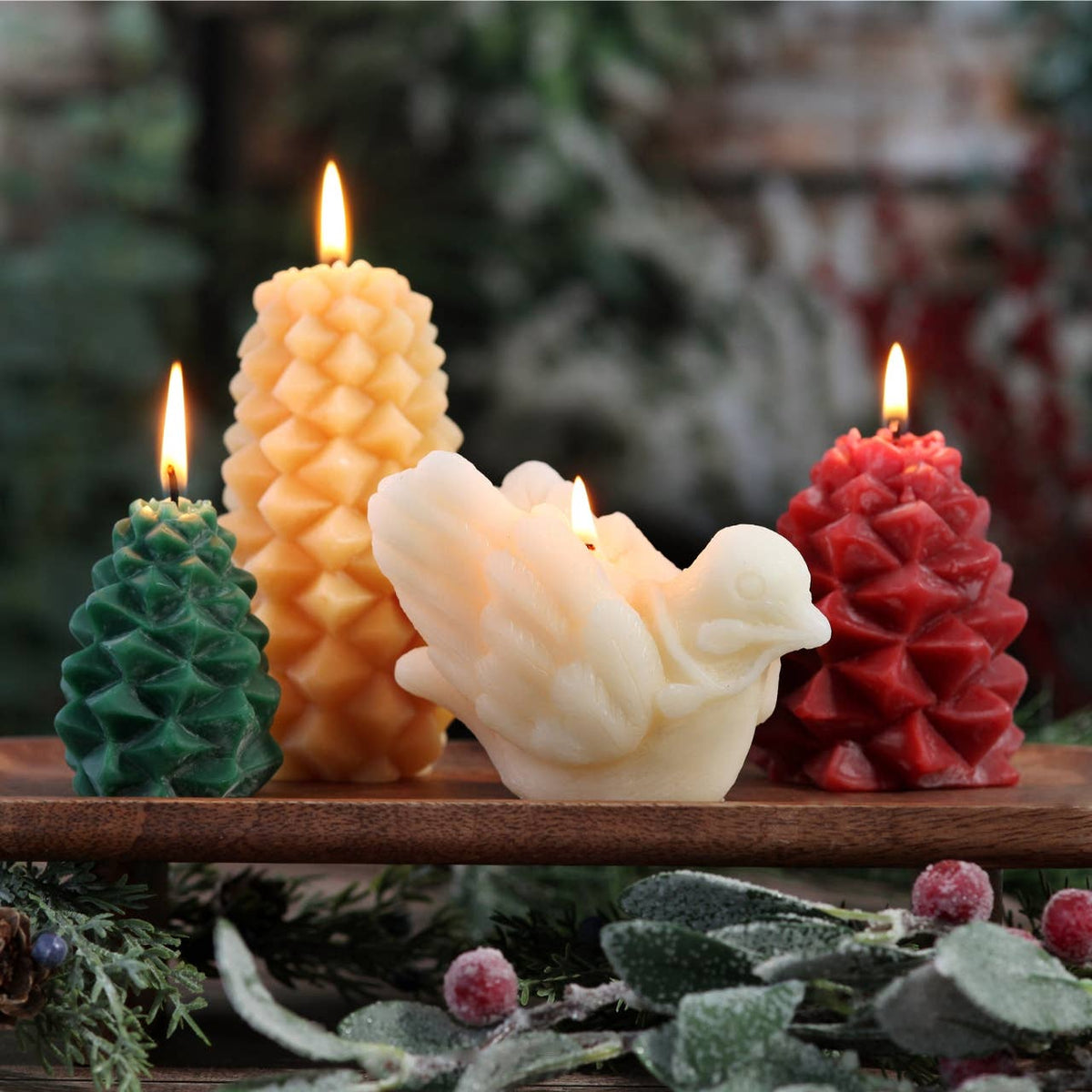 Peace Dove Beeswax Candle