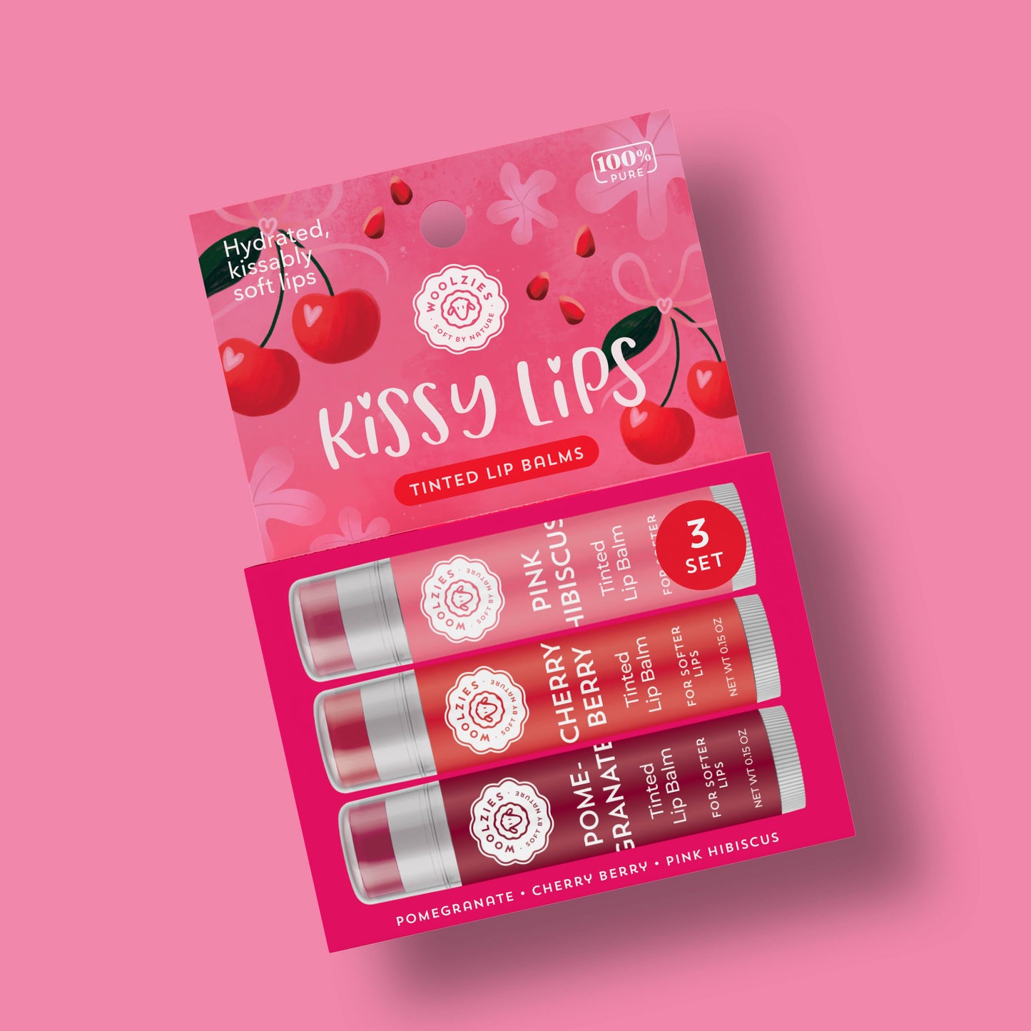 Kissy Lips Tinted Lip Balm Trio