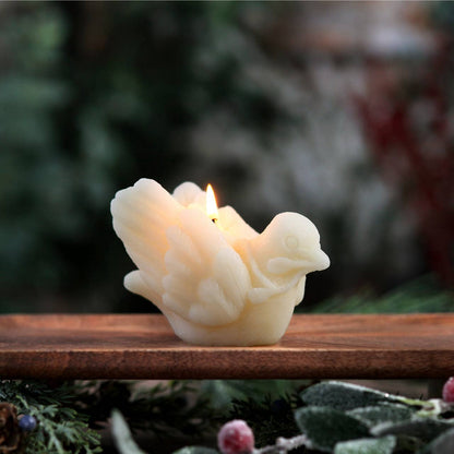 Peace Dove Beeswax Candle