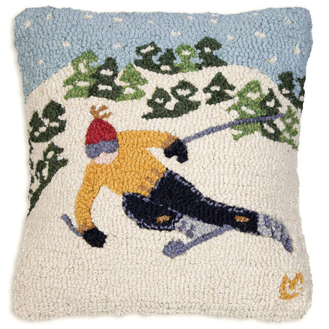 Tree Skier Pillow 18 x 18"
