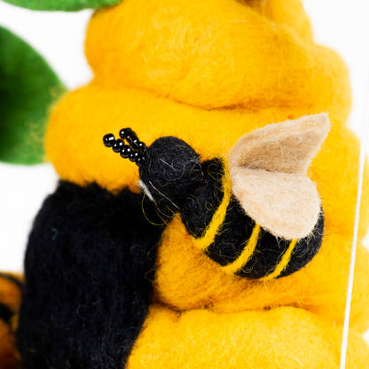 Felt Mobile - Felt Bee Hive and Honey Bee