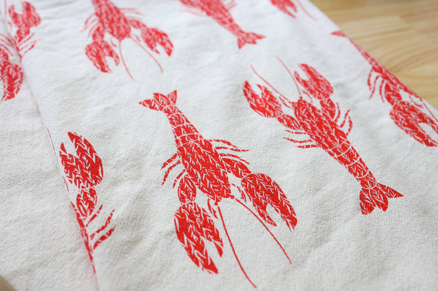 Lobster Printed Tea Towel