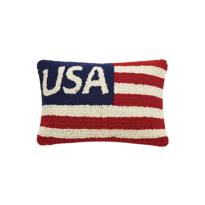 USA Hooked Pillow