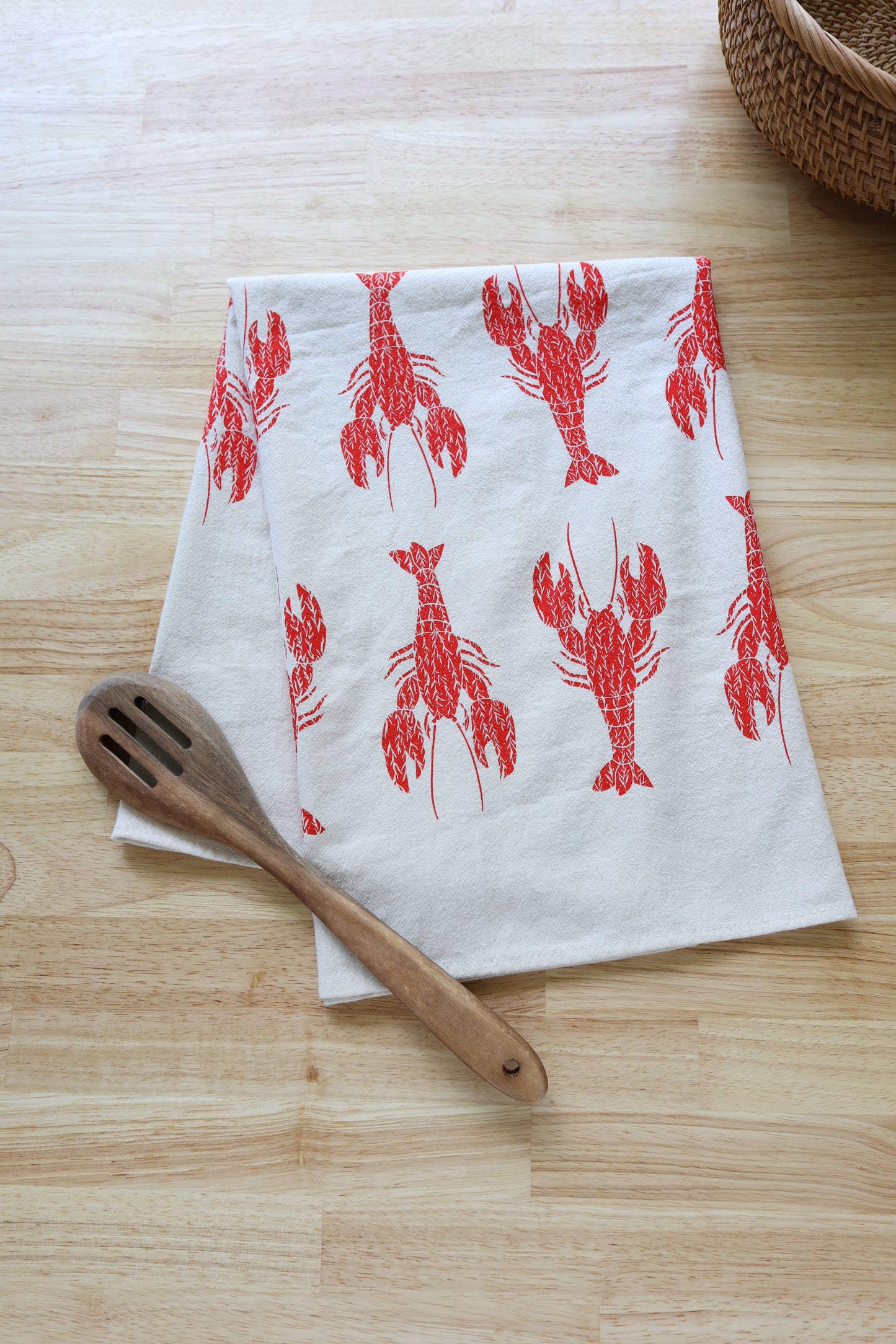 Lobster Printed Tea Towel